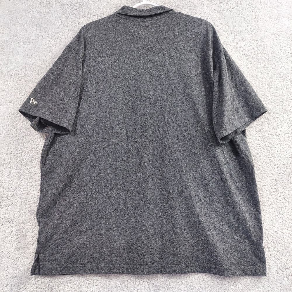 Clemson Tigers Polo Shirt Men's Heather Gray Short Sleeve‎ New Era Size 3XL - Picture 7 of 8